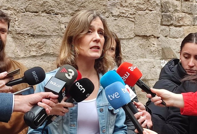 La líder de los Comuns en el Parlament y coordinadora de Catalunya en Comú, Jéssica Albiach