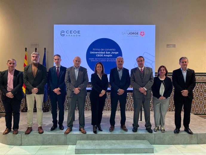 USJ y CEOE Aragón renuevan el convenio para impulsar el máster de 'Formación en Dirección y Gestión de Empresas'