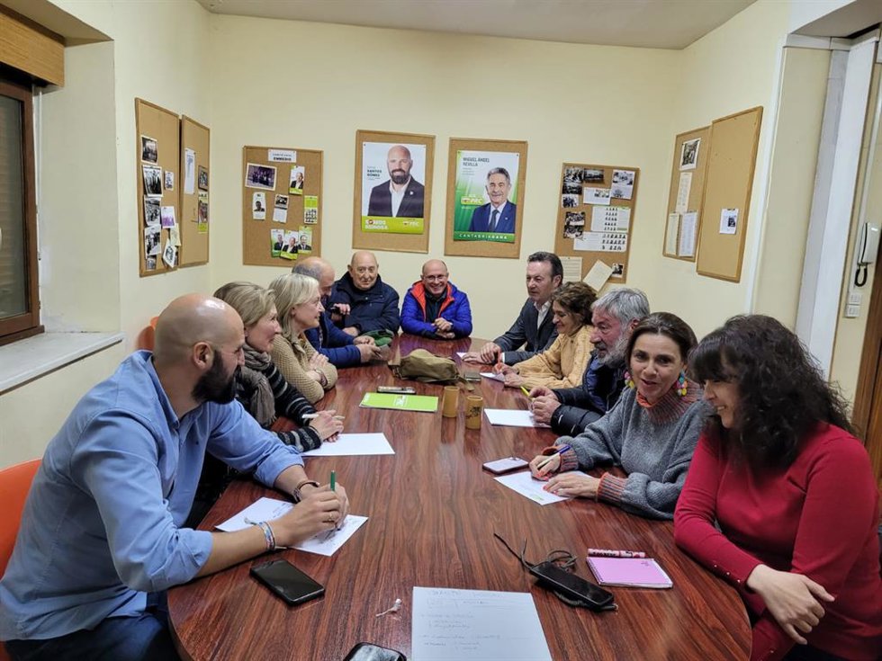 Comité Comarcal del PRC en Campoo, que ha renovado su composición y ha puesto al frente a Marisa Díez