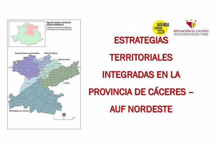 La Diputación de Cáceres invita a los municipios a participar en la elaboración de la Agenda Urbana Territorial