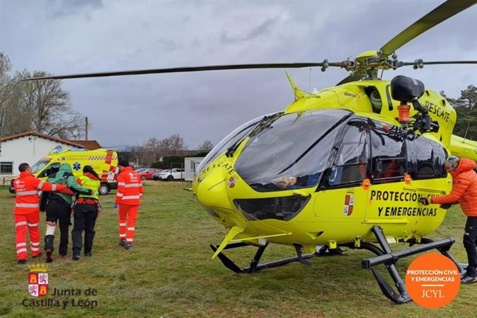 Rescatado un montañero herido en la cima de las Tres Marías (León).