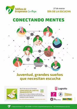 El Teléfono de la Esperanza de La Rioja organiza el concurso de cartas manuscritas 'Conectando Mentes'