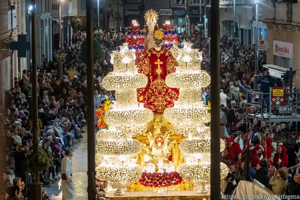 Miércoles Santo en Cartagena, procesión y lavatorio de Pilates.