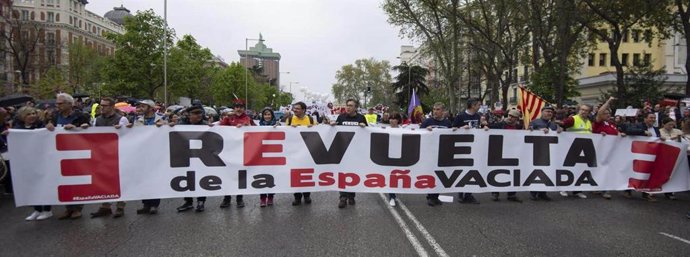 Manifestación de España Vaciada en 2019 en Madrid