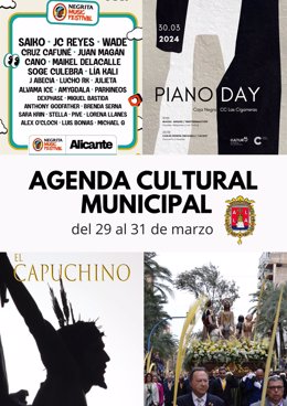 El primer festival de la temporada y conciertos de piano protagonizan la Semana Santa en Alicante