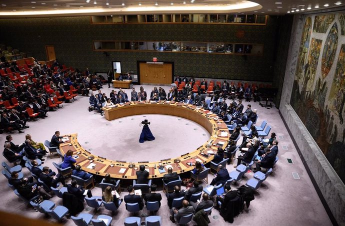 Archivo - Una sesión en el Consejo de Seguridad de Naciones Unidas