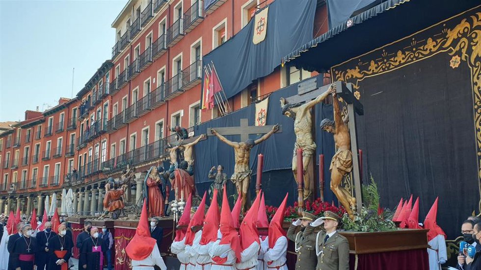Archivo - El Sermón de las Siete Palabras en la Plaza Mayor de Valladolid