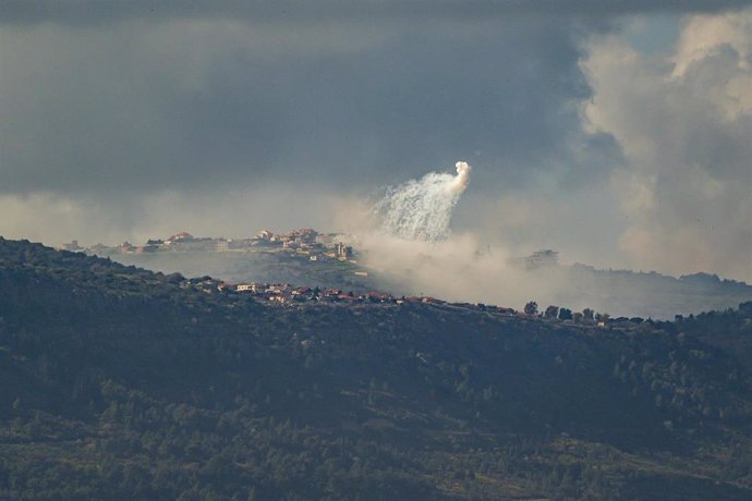 Enfrentamientos en la frontera entre Israel y Líbano.
