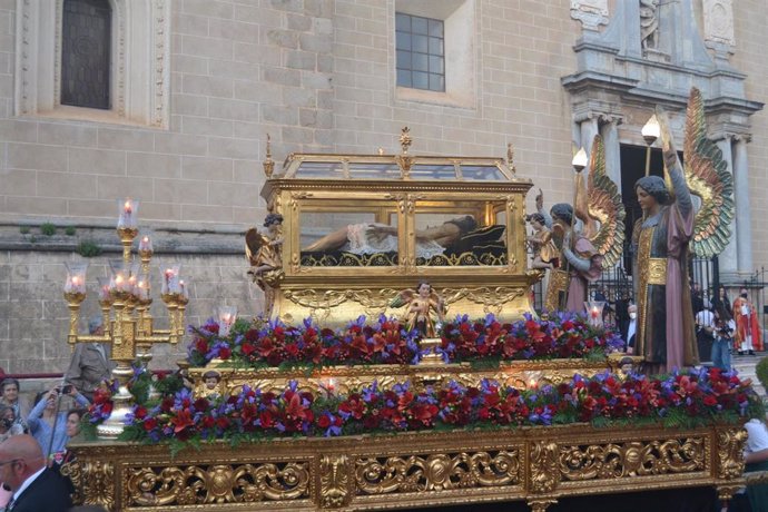 Foto de archivo de Nuestro Señor Jesucristo Yacente en la Semana Santa de Badajoz
