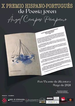 Cartel del X Premio de Poesía Joven 'Ángel Campos Pámpano'