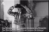 Foto: La Filmoteca de Andalucía recupera una filmación muda con la alternativa del torero 'Joseíto de Málaga' en La Malagueta