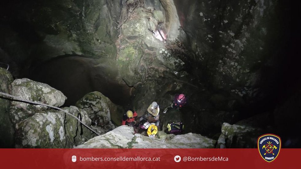 Rescate de ocho barranquistas en el Torrent de Sa Fosca.