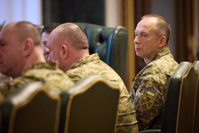 Archivo - El jefe del Ejército ucraniano, Oleksander Syrskyi