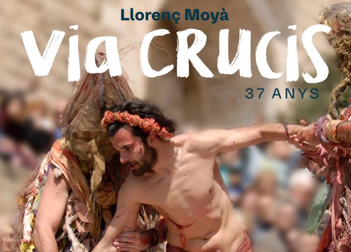 Cartel del Via Crucis de Llorenç Moyà 2024.