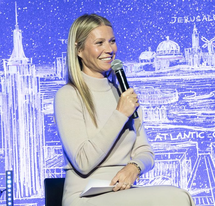 Archivo - February 3, 2020, New York, New Jersey, United States: Gwyneth Paltrow participates in discussion during opening of NYC JVP International Cyber Center at 122 Grand street