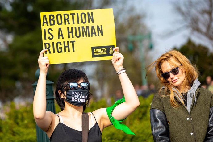 Archivo - Manifestación en defensa del derecho al aborto en Washington DC, Estados Unidos