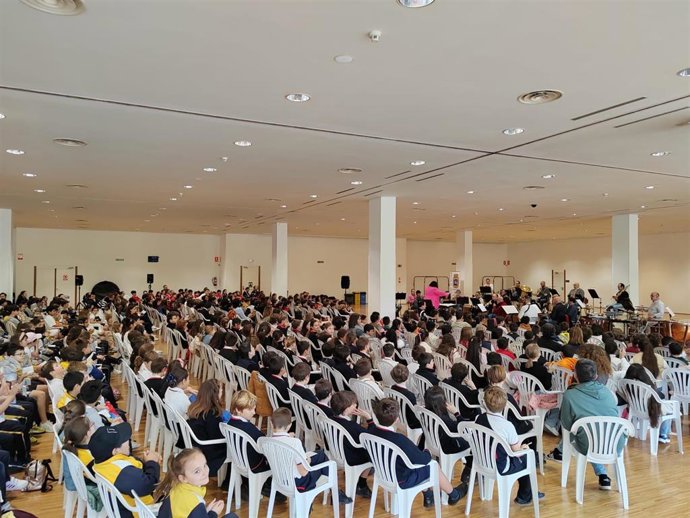 Conciertos didácticos de la Banda Municipal de Santander a escolares de la ciudad