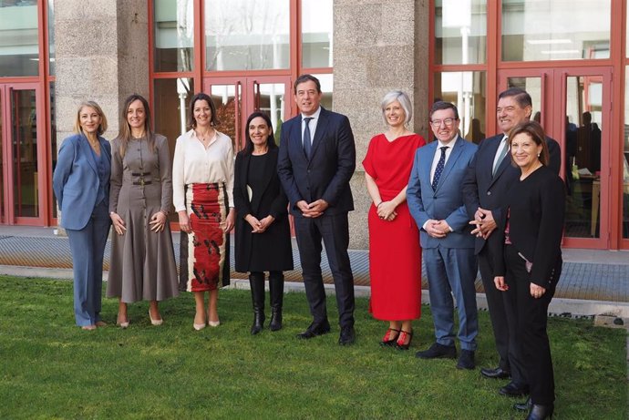 Grupo parlamentario socialista en la Cámara gallega.