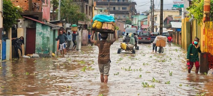 Archivo - Inundación en Madagascar
