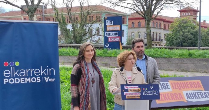 Acto de Elkarrekin Podemos en San Sebastián