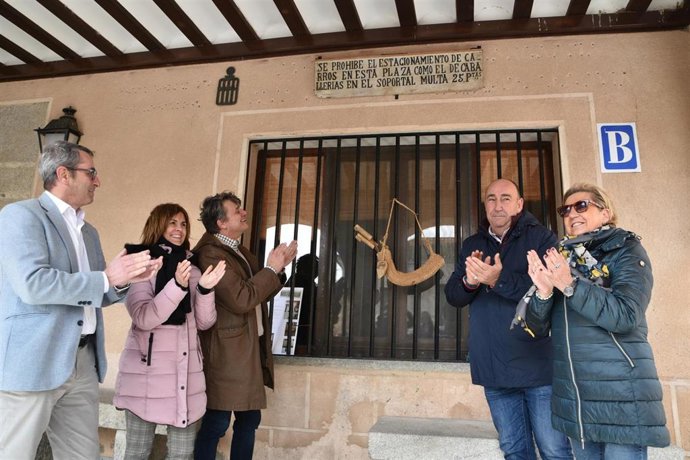 De Vicente, durante la inauguración de la placa.