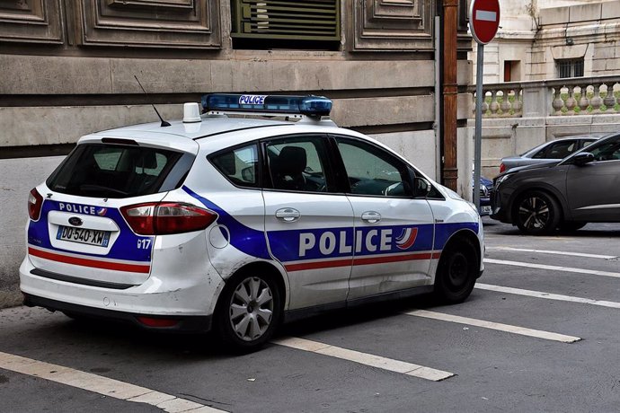 Archivo - Coche de la Policía en Marsella