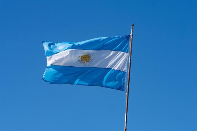 Archivo - Bandera de Argentina