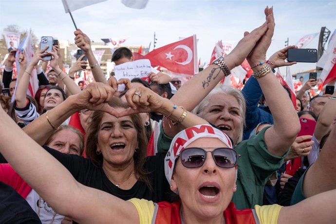 Imagen de archivo de la campaña electoral a las elecciones municipales 2024 en Turquía
