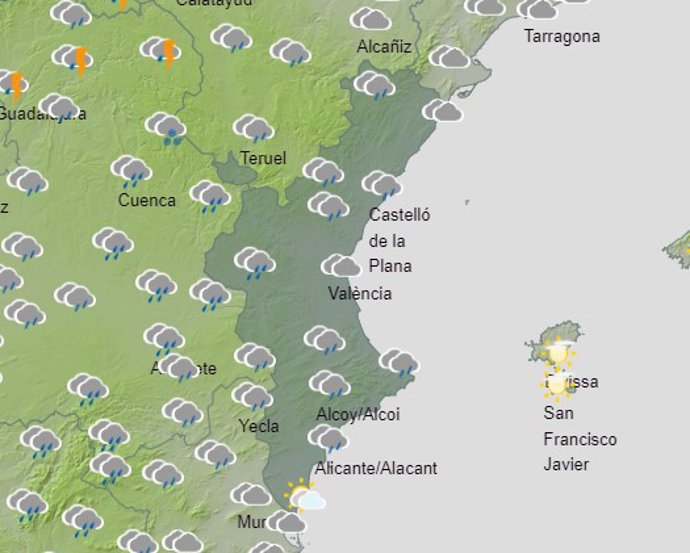 Predicción meteorológica para este domingo, 31 de marzo