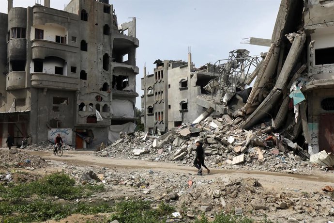 Campamento de refugiados de Al Maghazi, en la Franja de Gaza.