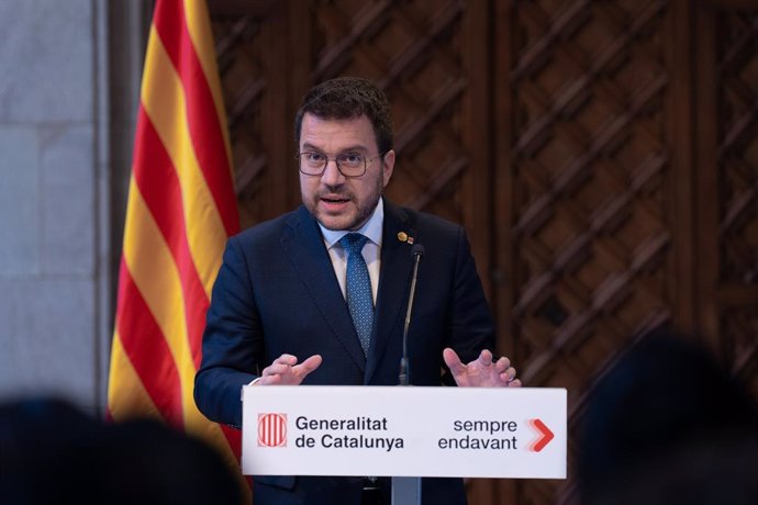 El president de la Generalitat, Pere Aragonès