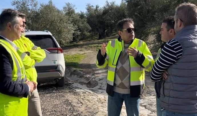 Visita actuaciones en Sabiote.