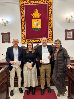 Firma del acuerdo entre el Ayuntamiento de Medina Sidonia y la Fundación Iberdrola España.