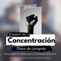 Piden la dimisión de Marlaska en una protesta convocada en Lavapiés contra la actuación policial