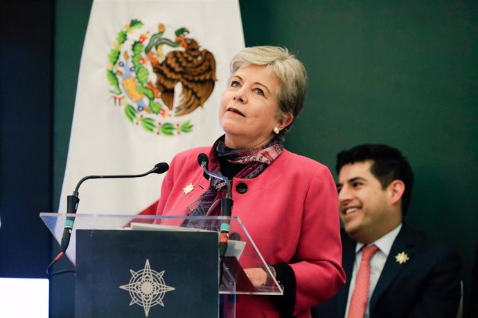 Archivo - La ministra de Exteriores de México, Alicia Barcena