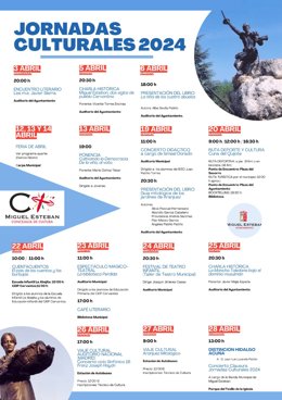 Cartel de las Jornadas Culturales de Miguel Esteban.