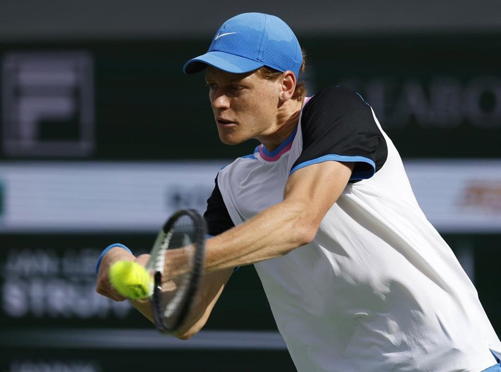 El tenista italiano Jannik Sinner, en Indian Wells 2024.