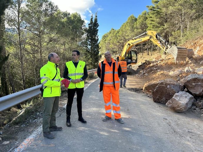 Folgado en unas obras de carretera