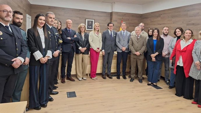 Imagen de la inauguración del nuevo juzgado de primera instancia e instrucción de Lorca