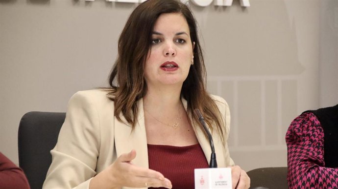 La portavoz socialista en el Ayuntamiento de València, Sandra Gómez