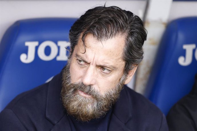 El entrenador del Sevilla, Quique Sánchez Flores, ante el Getafe.