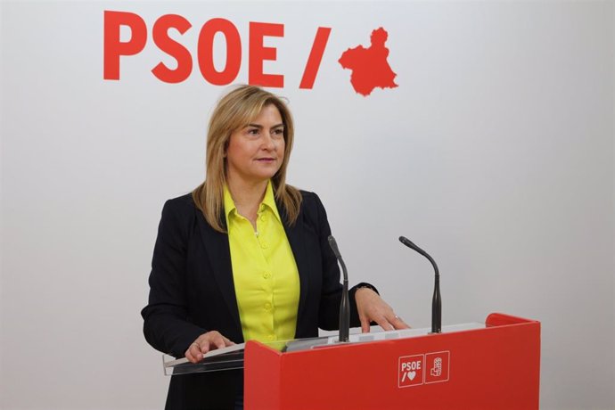 La vicesecretaria general y portavoz del PSOE de la Región de Murcia, Carmina Fernández