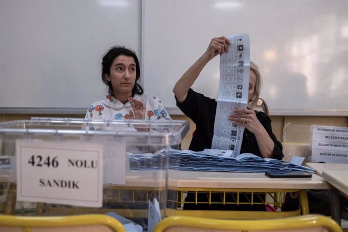 Colegio electoral en Ankara, Turquía