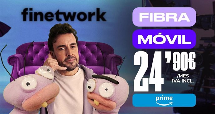 Fernando Alonso protagoniza la campaña de Finetwork sobre 'Alergias'.