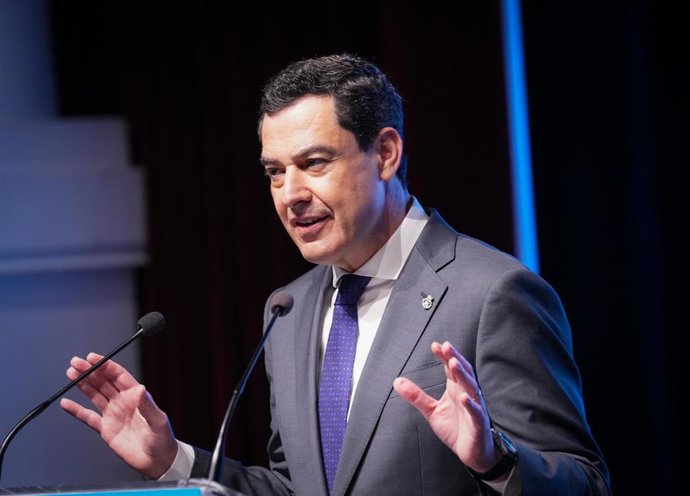 El presidente de la Junta de Andalucía, Juanma Moreno
