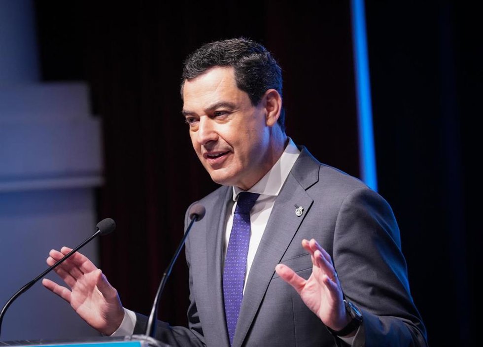 El presidente de la Junta de Andalucía, Juanma Moreno