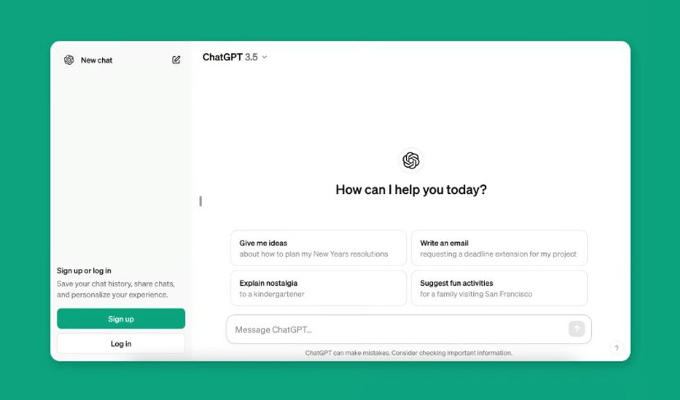 Acceso a la conversación con CharGPT