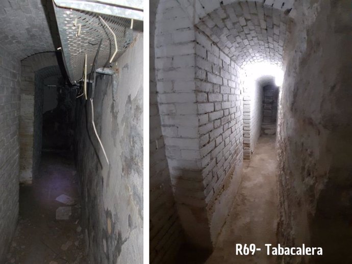 Imagen del refugio antiaéreo rehabilitado de la Fábrica de Tabacalera en Alicante.