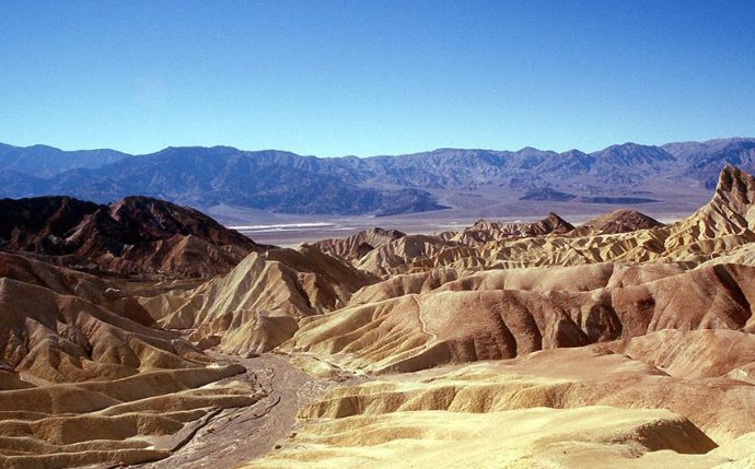 Panorámica del Valle de la Muerte, de cuyo acuífero se obtuvieron las muestras para el estudio