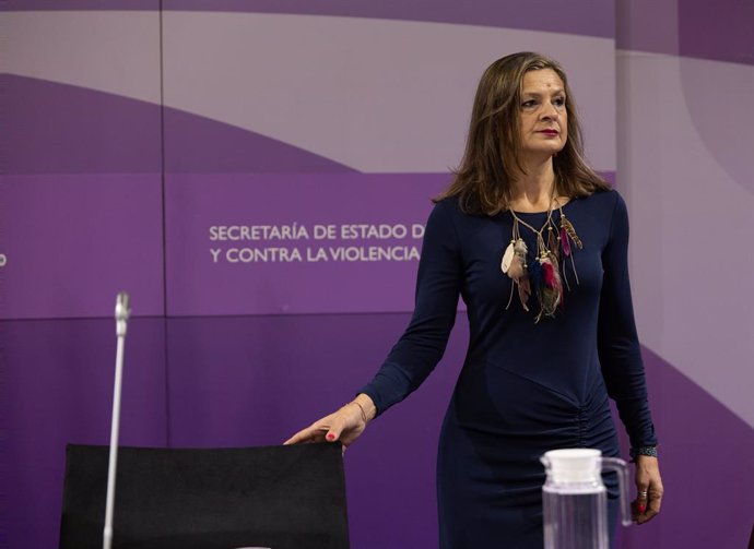 Archivo - La delegada del Gobierno contra la Violencia de Género, Carmen Martínez Perza, durante la presentación del estudio 'Impacto de la violencia de género y de la violencia sexual contra las mujeres en España: una valoración de sus costes en 2022', e